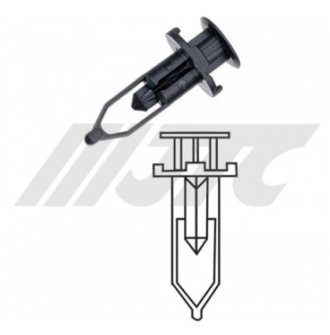 Клипса автомобильная пластиковая (бампер) (25шт.)