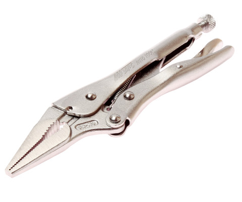 Клещи с фиксатором 225мм (удлиненные губки)