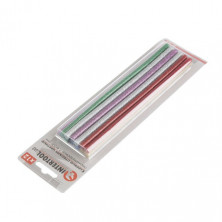 Комплект цветных перламутровых клеевых стержней 7.4мм*200мм, 12шт INTERTOOL RT-1034