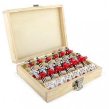 Набор фрез калевочных в деревянном кейсе INTERTOOL HT-0077