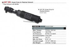 Угловой пневмогайковерт (пневмотрещотка) 3/8" TOPTUL 102N/m 160об/мин KAAF1205