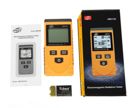 Тестер электромагнитного излучения (1-1999В/м, 0.01-19,99μt) BENETECH GM3120