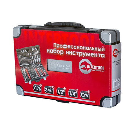 Профессиональный набор инструментов 176 ед. INTERTOOL ET-7176
