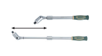 1/2" Вороток телескопический с шарниром (36 зуб.) L=680 мм (код 802434)