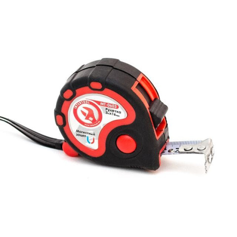 Рулетка стальная с фиксатором 3м INTERTOOL MT-0603