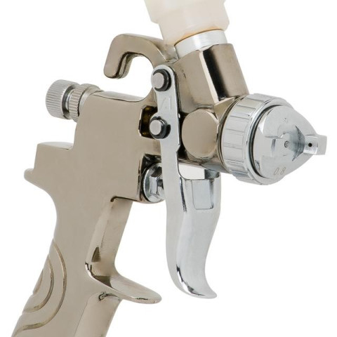 Краскопульт пневматический LVMP MINI, верхний пластиковый бачок INTERTOOL PT-0129