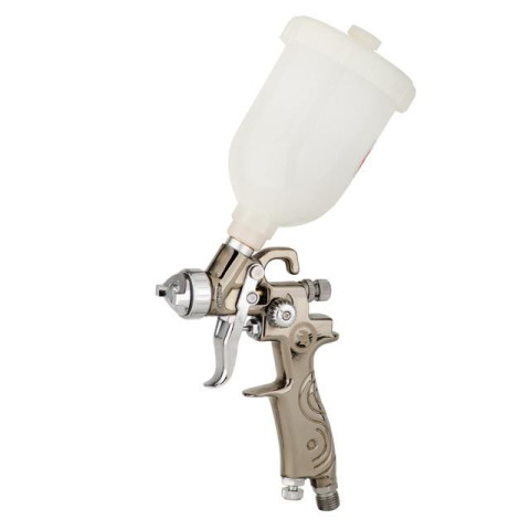 Краскопульт пневматический LVMP MINI, верхний пластиковый бачок INTERTOOL PT-0129