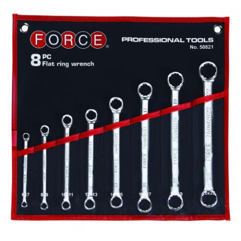Набор ключей накидных отогнутых на 15° 8 пр. (6-22 мм) (код 50821A)
