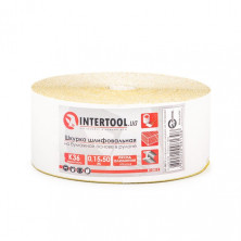 Шлифовальная шкурка на бумажной основе К36, 115мм*50м INTERTOOL BT-0813