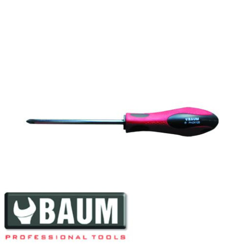 Отвертка крестовая (Philips) PH.2, L=125 мм (BAUM 313DC-2x125)