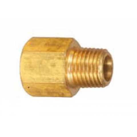 Фитинг латунный (внутренняя резьба - внешняя резьба) 1/2" (f) х 3/8" (m)