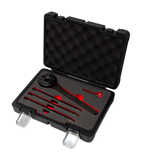 Набор фиксаторов для обслуживания двигателей VW Touareg/ Phaeton 5 предметов, в кейсе "Pemium" Forsage F-908G16D