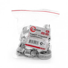 Хомут стальной оцинкованный 12,7 мм D 18-32 мм INTERTOOL TC-0118