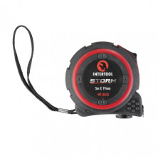 Рулетка с металлическим полотном 5м*19мм, нейлоновое покрытие полотна STORM INTERTOOL MT-0835