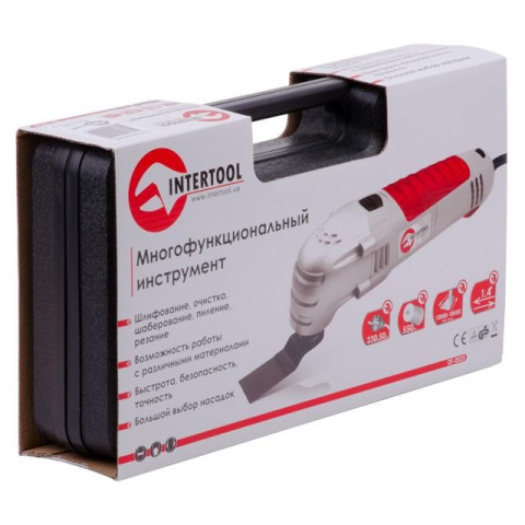Многофункциональный инструмент (реноватор), 250 Вт. INTERTOOL DT-0525