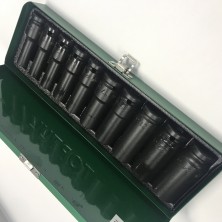 Набор длинных торцевых головок ударных TOPTUL 1/2" 10-24мм 10ед. GDAD1002