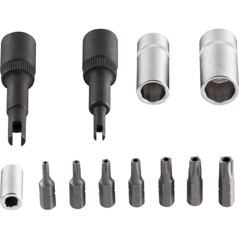 Набор для обслуживания кондиционеров а/м 1/4" 12 предметов, в кейсе ROCKFORCE RF-4061112