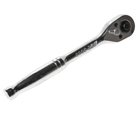 Трещотка 3/8&quot; 182мм 36зуб. (стальная ручка)