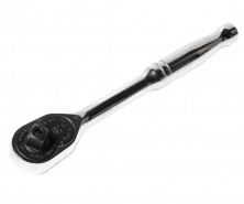 Трещотка 3/8" 182мм 36зуб. (стальная ручка)