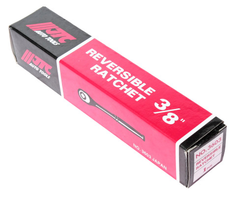 Трещотка 3/8&quot; 182мм 36зуб. (стальная ручка)