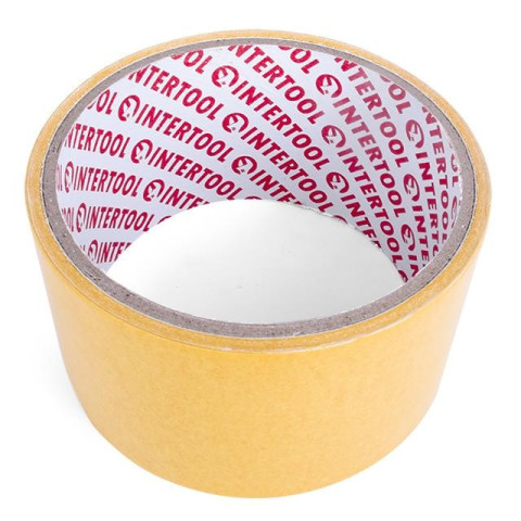 Скотч двухсторонний 50 мм*5 м на полипропиленовой основе INTERTOOL KT-0951