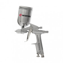 Краскопульт пневматический HP MINI, форсунка 0.5мм, верхний металлический бачок 200мл, 5бар INTERTOOL PT-0301