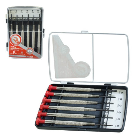 Набор часовых отверток 6шт. INTERTOOL HT-0436