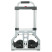 Тележка ручная складная до 60 кг, 450*420*960, колеса 150 мм, (алюминиевая) INTERTOOL LT-9005