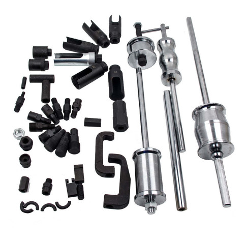 Комплект для снятия дизельных форсунок с обратными молотками, головками и резьбовыми адаптерами (головки для форсунок: 25, 27, 28, 29, 30мм), в кейсе Forsage F-941G5