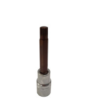 Головка-бита SPLINE 12-лучевая Premium M10 1/2" (L-100мм) ROCKFORCE RF-34810010 Premium