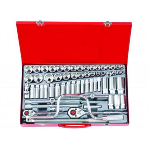 3/8 и 1/2 Набор инструмента ММ и SAE 64 пр. (FORCE 4641)