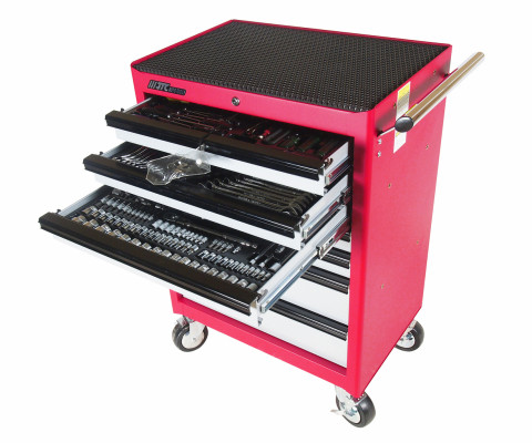 Тележка инструментальная с набором инструментов 165 ед.