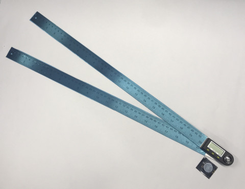 Угломер для измерения углов цифровой с линейкой 500 мм PROTESTER 5422-500