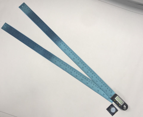 Угломер для измерения углов цифровой с линейкой 500 мм PROTESTER 5422-500