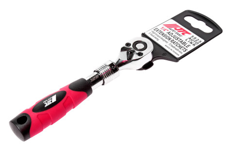 Трещотка с регулируемой длиной 1/4" 150-200мм 72зубца (резиновая ручка)