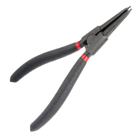 Щипцы для снятия и установки стопорных колец 180мм, прямые на разжим, 40CrV, фосфатированные. INTERTOOL HT-7018