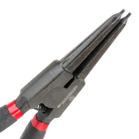 Щипцы для снятия и установки стопорных колец 180мм, прямые на разжим, 40CrV, фосфатированные. INTERTOOL HT-7018