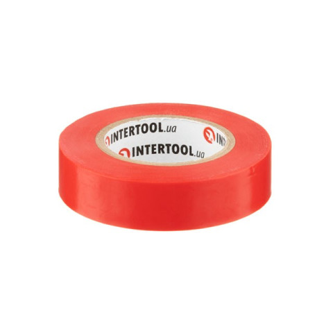 Лента изоляционная 0.15мм*17мм*15м красная INTERTOOL IT-0040