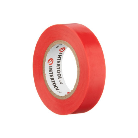 Лента изоляционная 0.15мм*17мм*15м красная INTERTOOL IT-0040