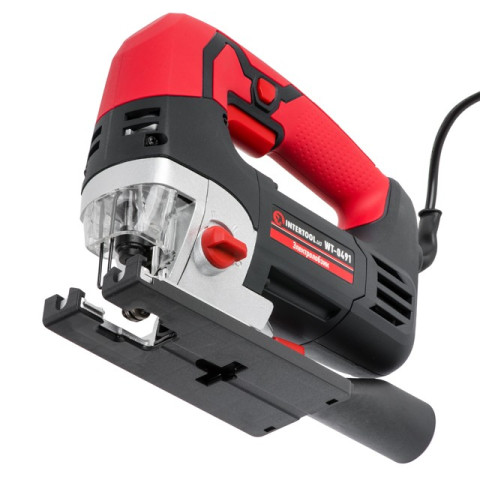 Электролобзик 900 Вт, 1000-3000 ход/мин,бесключевой патрон, макс.гл.распила 120мм, алюминиевая платформа, led-подсветка INTERTOOL WT-0491