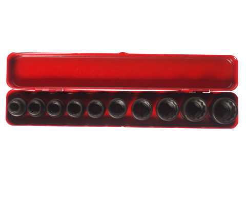 Набор головок ударных 1/2" 12гр. 10-24мм 10ед.