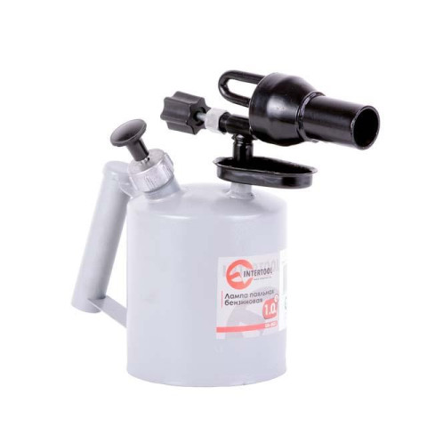 Лампа паяльная бензиновая 1.0 л INTERTOOL GB-0031