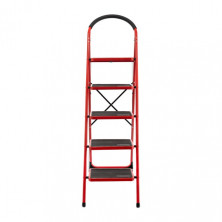 Стремянка 5 ступени 380*260мм высота 1617мм, до верхней ступени 1215мм INTERTOOL LT-0039