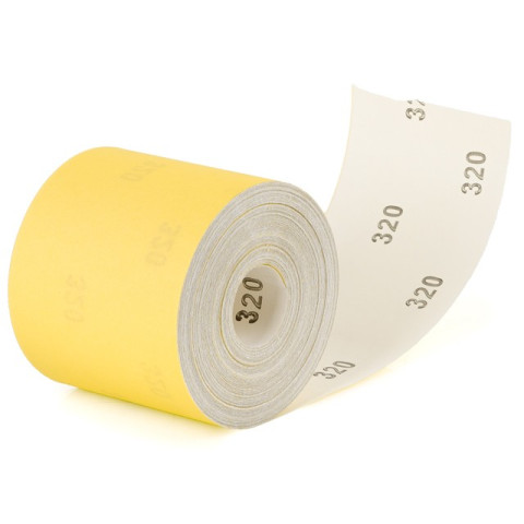 Шлифовальная шкурка на бумажной основе К320, 115мм*50м. INTERTOOL BT-0826