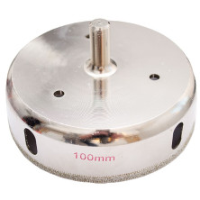 Сверло алмазное трубчатое по стеклу и керамике 100 мм INTERTOOL SD-0379