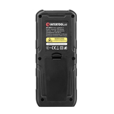 Дальномер лазерный 50м, откидная ножка INTERTOOL MT-3075