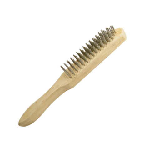 Щетка ручная 5-рядная, деревянный корпус INTERTOOL BT-0003