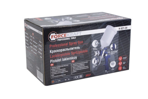 Краскораспылитель с верхним пластиковым бачком (600мл,1.4мм,2.0-3.5Bar,240-300л/мин)