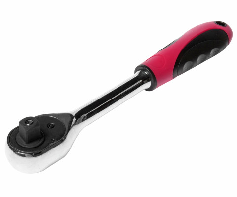 Трещотка 1/2" 257мм 72зубца (резиновая ручка)