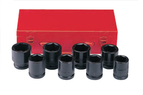 3/4" Набор головок 6-гранных ударных 8 пр. (26-38 мм) (код 6081)